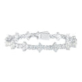 Light Luxury Fashion Four Leaf Clover Womens Bracelet European American Cross Border S925 Sterling Silver Moissanite Jewelry