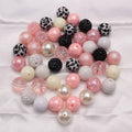 Wholesale Acrylic Round Beads 20mm for Bracelet Diy Fashion Round Plastics Beads for Pens Making