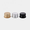 Metal Aluminium Screw Caps Glass Bottle Lids Gold With PE Liner for Glass Vials Custom Glass or Plastic Bottles Provided Freely