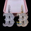 GRA Certificate 925 Sterling Silver VVS Diamond Mossinate Iced Out Jewelry Initial Letter Custom Moissanite Pendant Hip Hop