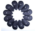 12pcs Thick Synthetic Leather Golf Iron Head Cover Set