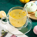 Wholesale Clear Double Wall Borosilicate Glass Coffee Cup with Glass Spoon and Saucer