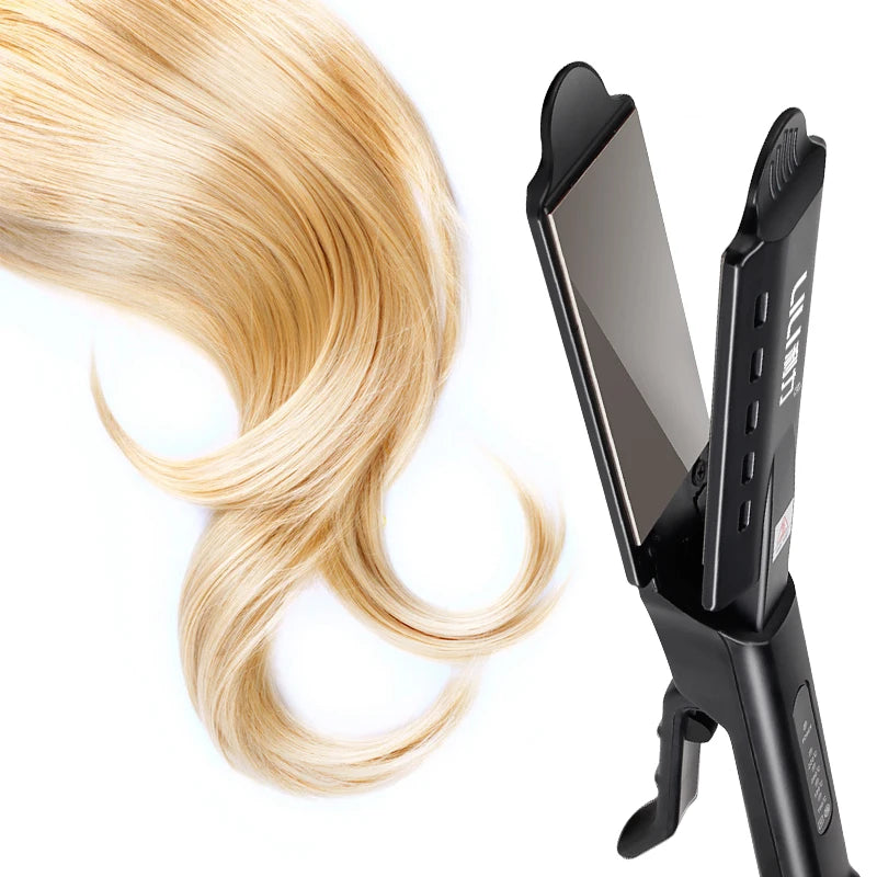 Beauty Salon Dry Wet Dual Purpose Professional Fast Steam Straightener Hair Salon Special Ceramic Straightener Flat Iron