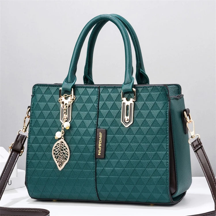 2026 Fashion Stylish Wholesale Fashion Stylish Pu Leather Shoulder Tote Women Hand Bags Custom Logo Luxury