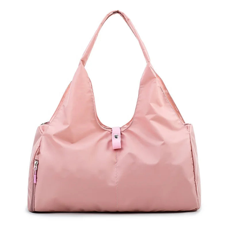 Wholesale Dry and Wet Separation Sports Training Female Yoga Fitness Bag Large Capacity Travel Shoe Bag Sports Custom LOGO