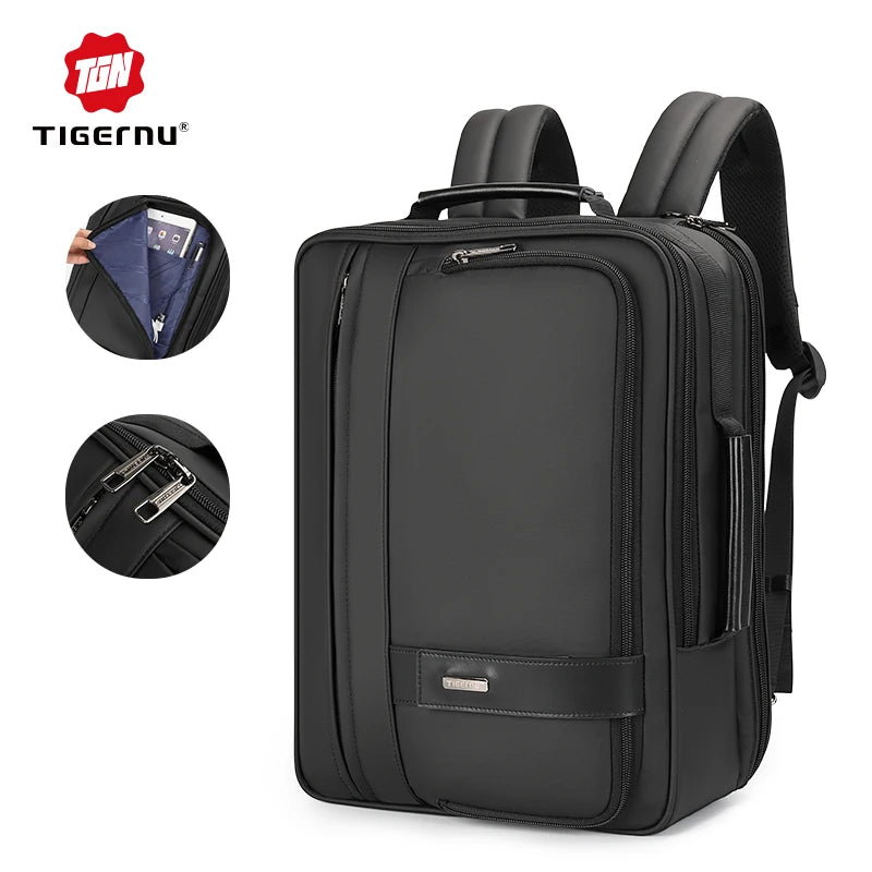 For Tigernu T-B3920 Men's Travel Bag Anti-theft Anti-theft Polyester Multi-function Suitcase Organizer Zipper Fashionable