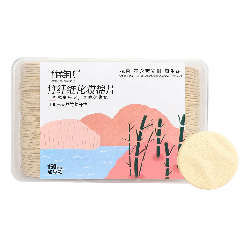 Eco Friendly Other Beauty & Personal Care Products(new) Round Bamboo Fiber Pads Make up Using Reusable Facial Bamboo Cotton Pads
