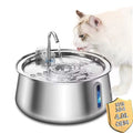 4L Cat Water Fountain Stainless Steel Automatic Pet Water Dispenser Ultra Quiet Dog Water Fountain with Filter Cat Products