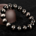 100% Natural Stone Gold Silver Obsidian rainbow Eyes tiger Eye Beads Bracelet Crystal Round Beads Bracelet for Men Women