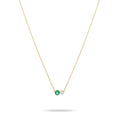 925 Sterling Silver Turquoise Black Green Zirconia Pendant Necklace Mini Style Silver Fashion Jewelry