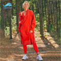 Custom Women Autumn Solid Color Knit Loose Plus Size Casual Autumn Winter Women Hoodie Dress Women