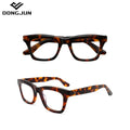 High Quality Acetate Eyeglass Frame Italy Designer Optical Frames Lunettes De Luxe Thick Acetate Glasses with Custom logo