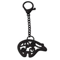 Handbags Hardware Hollow Alphabet Letter hang Tags Customized Round logo Chain Label Plate with Clasp