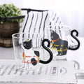 Ins Style Cute Cat Heat-resistant Glass Breakfast Milk Coffee Cup Tea Cup with Cat Tail Handle