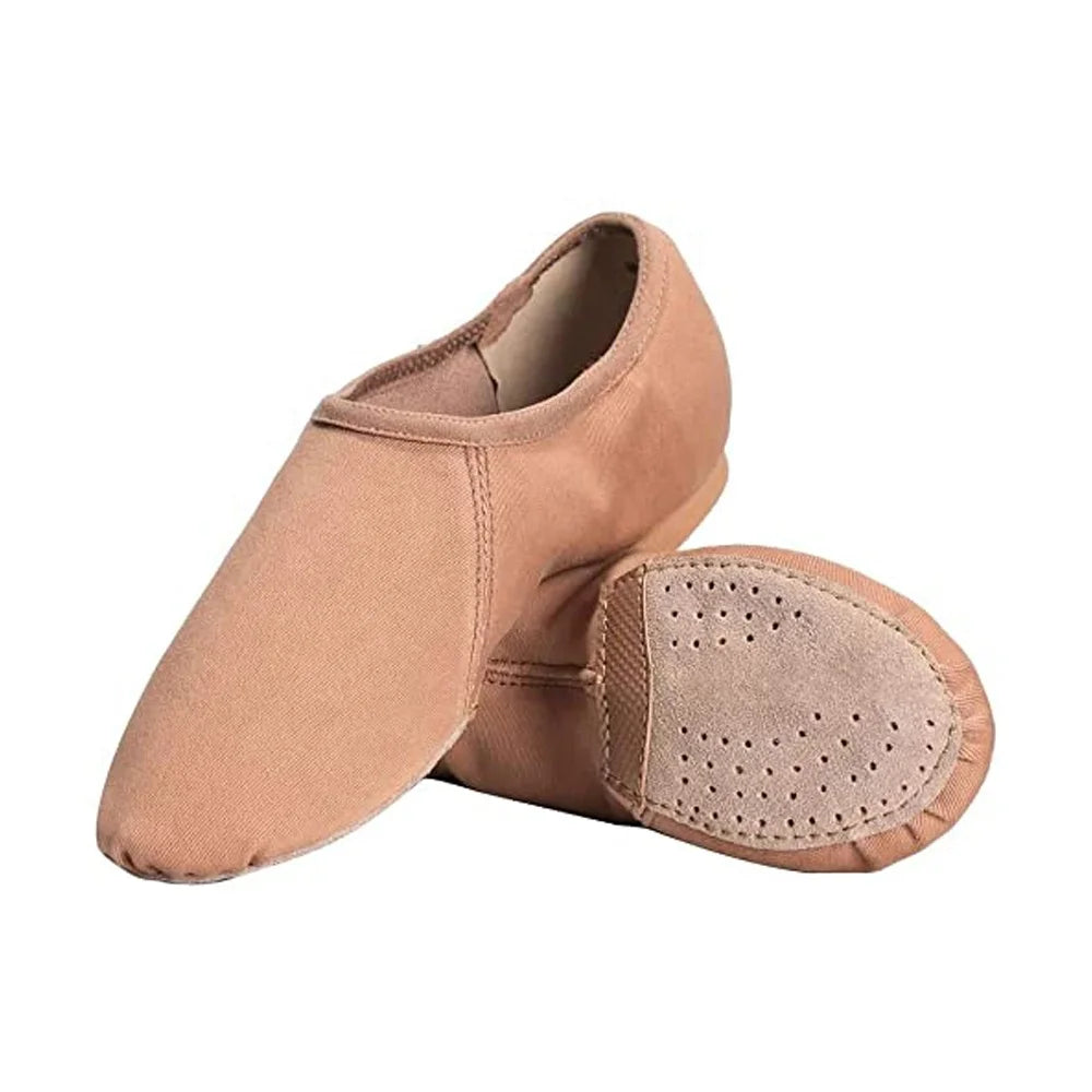 Upper Jazz Shoe Slip-on Dance Shoes Soft Stretch Canvas Unisex Dance Training Top-quality Professional Dancer Shoes Girls