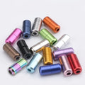 New Fashion Colorful Aluminum Shoe Decoration Metal Capsule Lazy Shoe Lace No Tie Elastic Shoelaces Locks