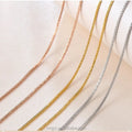 Certified 18K Gold Chopin Auspicious Color Golden Golden Clavicle Chain Au750 Fine Chopin Chain Random Distribution Chain