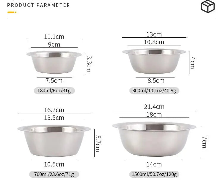 Durable Eco-Friendly 304 Stainless Steel Automatic Multi-Size Raised Pet Food and Water Bowl for Birds with Custom Logo