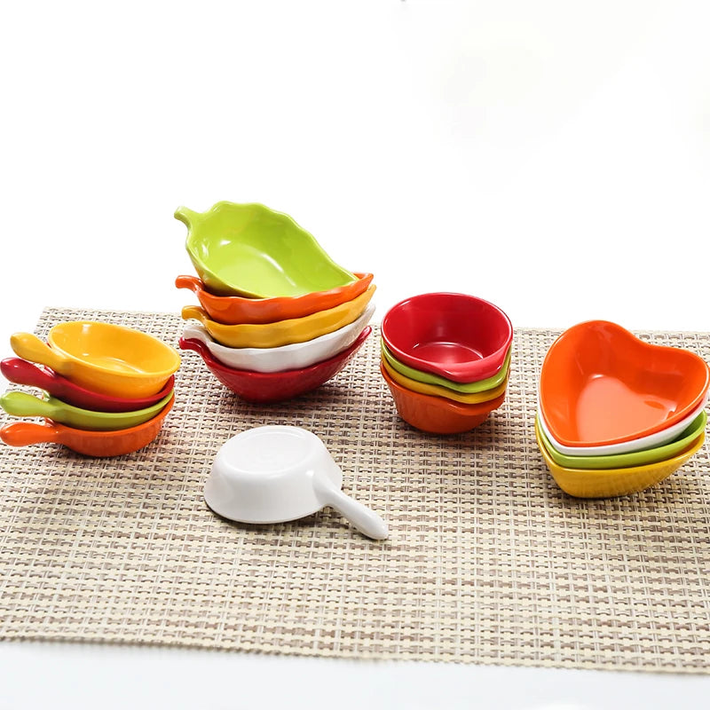Colorful Unbreakable Melamine Sauce Dipping Dish Plastic Seasoning Saucer Soy Sauce Dish for Hotpot