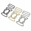 Custom 2'' Metal Interlock Buckle 50mm Gold Front Closure Buckle for Belt - Buy 2'' Interlocked Belt BucklePlating Fro