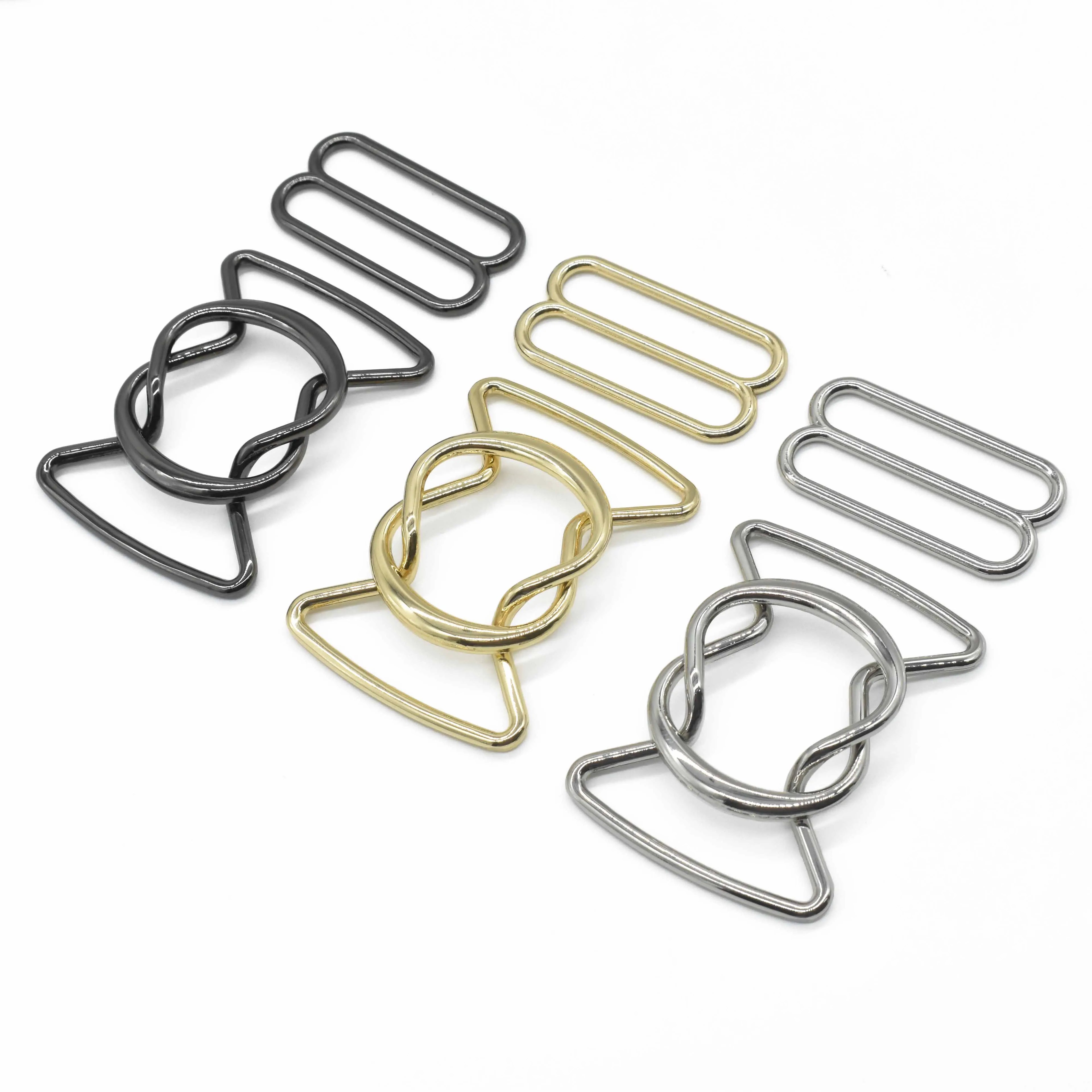 Custom 2'' Metal Interlock Buckle 50mm Gold Front Closure Buckle for Belt - Buy 2'' Interlocked Belt BucklePlating Fro