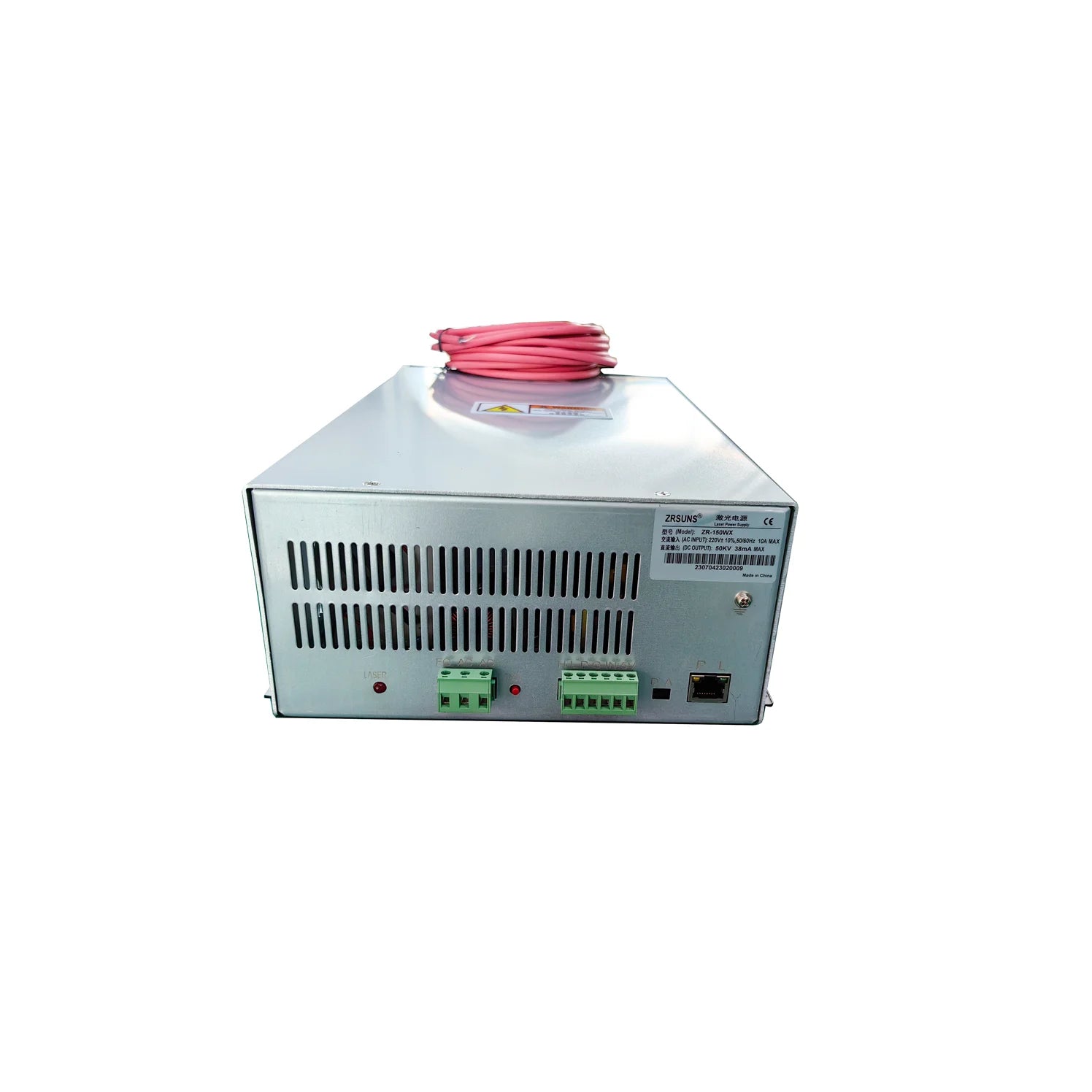 Good Stability ZR-W120 Co2 120w Laser Tube 130w Power Supply for Co2 Laser Cutting Machine