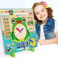 Montessori Educational Calendar Weather Season Month Cognition Clock  Children's Time Cognition Wooden Busy Board