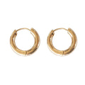 Pendientes Con Circulo Korean Minimal Gold Glossy Ring Hoop Earrings Alloy Metal Ring Earrings for Women
