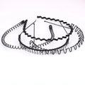 Fashion Sports Hairband Solid Men Women Unisex Hair Band Style Black Metal Men Wave Hairband Women Girls Hair Accessories