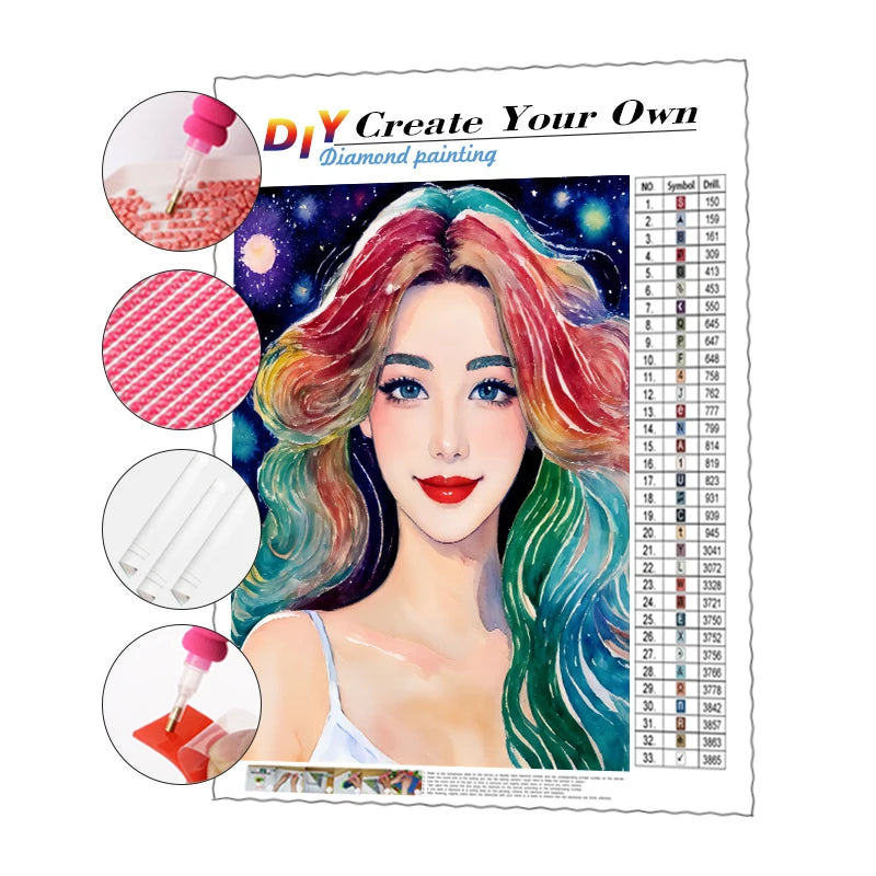 5D DIY Diamond Painting Kits Portrait Wholesale Customized 40X50CM Decorative Diamond Painting Embroidery