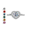 SPJ Wholesale Engagement Rings for Women S925 VVS Fine Jewelry Customized 1ct Moissanite Heart Shape Ring for Wedding Parties