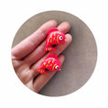 2024 Chinese New Year Red Resin Lucky Bag Carp Firecracker Fish Flatback Kawaii Cabochons Tomatoes on Sticks Fit Holiday DIY