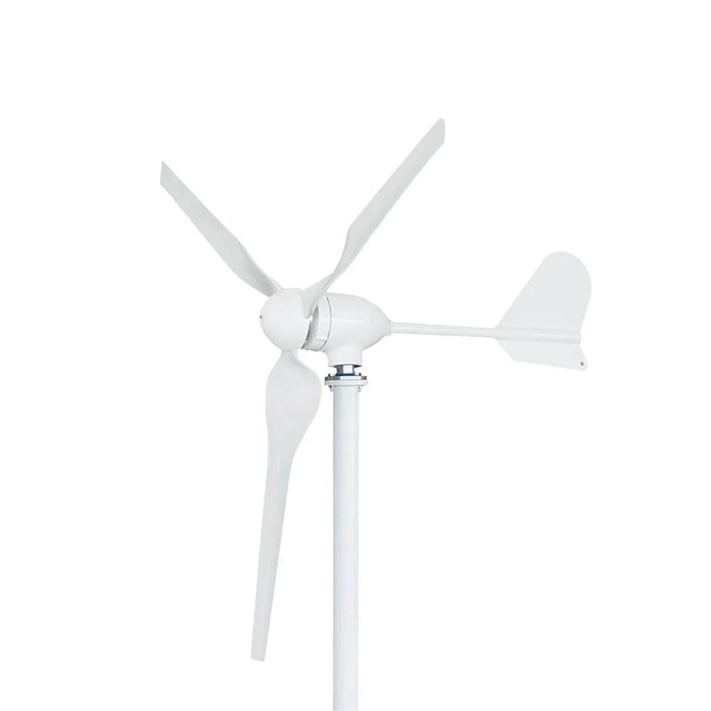 High Efficiency Powerful 1000w 12V / 24V Horizontal Wind Turbine Generator for Home Use