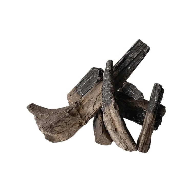 Modern Style Ceramic Wood Bio Ethanol Fireplace Accessories