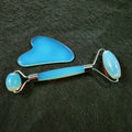 HZ Custom Logo Face Roller AuthenticOpaliteRoller Face Massager Jade Roller Gua Sha for Face