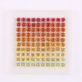 VOAINO 2.4 mm 2.4 Carat 100 Pcs Real Gemstone Gradient Sapphire Yellow Natural Melee Stone for Jewelry Making