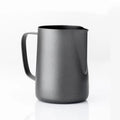 Custom Art Barista Black Espresso Coffee Latte Metal Stainless Steel Pull Flower Cup Steam Frother Frothing Pitcher Milk Jug