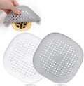 2pcs Silicone square Sink Drain Cover Floor Drain Filter Cover with Suction Cup Easy to Install for Bathroom Bathtub Kitchen