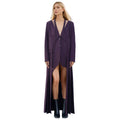 TWOTWINSTYLE Women's Blazer Autumn New V-neck Pleated Irregular Splicing Solid Pattern Button Decoration Long Boutique Wholesale
