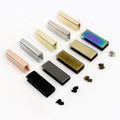 Meetee BF698 25mm Handbag Accessory DIY Handmade Webbing Strap End Cover Tail Clip Zinc Alloy Edge Protective Decorative Buckle