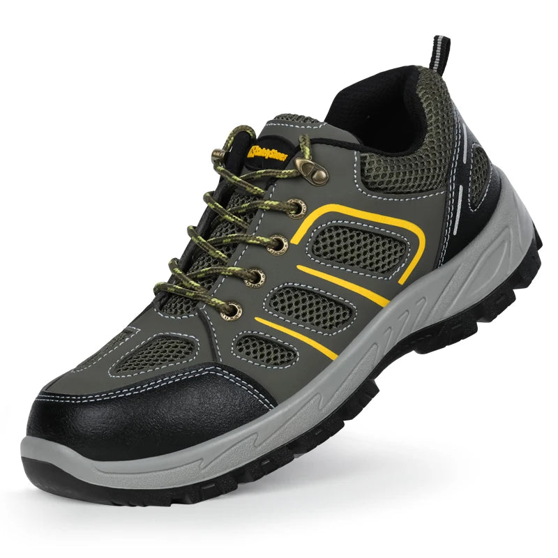 GUYISA Safety Shoes New Design Anti Smashing Men Footwear Safety Shoes Woodland Outdoor Unisex Breathable Fashion