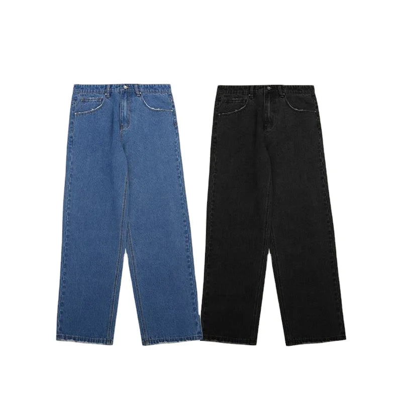 Boys Blue Baggy Jeans Men Manufacturing Wah Wide Men Street Fashion Jeans