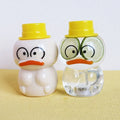 New design cute duck shape portable water plastic bottle 500ml for drinks