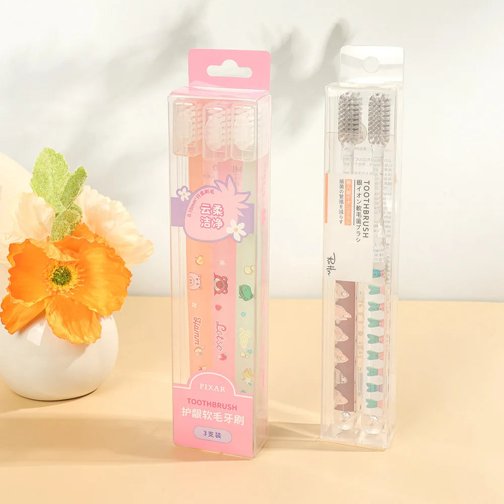 Recyclable Display Box Transparent Foldable PET Toothbrush Box Packaging Clear Plastic Plastic Box Packing Toothbrush Box