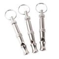 Portable Animal Farm Pet Whistle Keychain Stainless Steel Whistle Training Deterrent Whistle