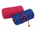 Macrame 5mm Cotton Rope 100% Cotton Colored Cord for Wall Decor Coated Finish for Shoes Bags Garments Home Textiles