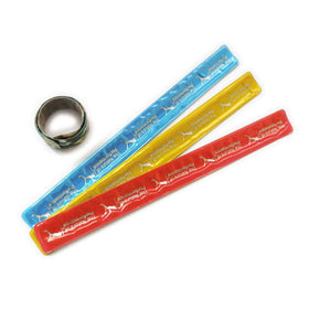 Custom Logo Reflective Slap Band Personalized Safety Reflective Wrist Band Reflective Slap Wrap for Promotional Events