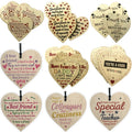 Home & Festive Decoration Design Laser Cutting Wooden Heart Hanging Pendant Unique Wooden Heart Decor