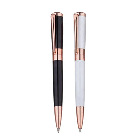 Luxury Hot-selling Custom logo Good Appearance Metal Ball Pen with Rose Gold Parts