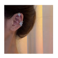 Fashionable Light Luxury Christian Unisex Cuff Earrings No-Pierced 14K Gold Plated Shiny Zircon Star Ear Clip Classic Third